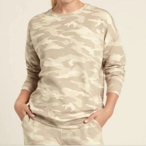 Athleta Studio to Street Camo sweatshirt